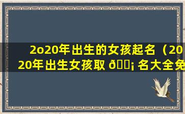 2o20年出生的女孩起名（2020年出生女孩取 🐡 名大全免费）